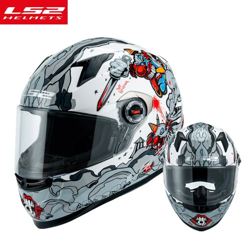 Capacete de motocicleta LS2 FF358 Capacete integral LS2 Draze para homens e mulheres Capacete de corrida de moto com casco de ABS Cascos Para Moto Aprovado pela ECE