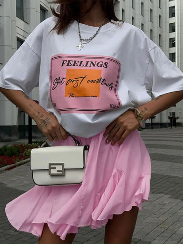 Wolfeel Summer White Mini Skirt High Waist Sexy Cute Ruffle Vintage Tennis Skirt