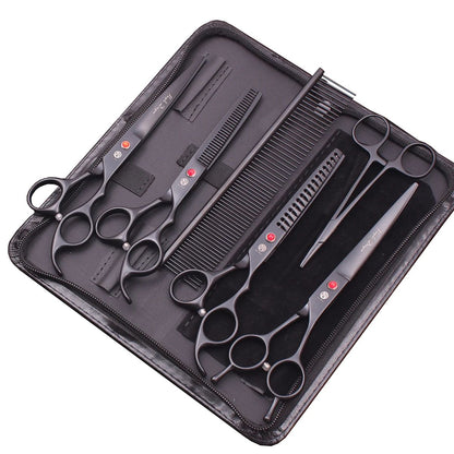Kit de Tesouras para Tosa Purple Dragon 7" 6.5" de Aço Inoxidável para Pet Tesouras Curvas Tesouras Desbastadoras Tesouras Retas Chunker Z3002