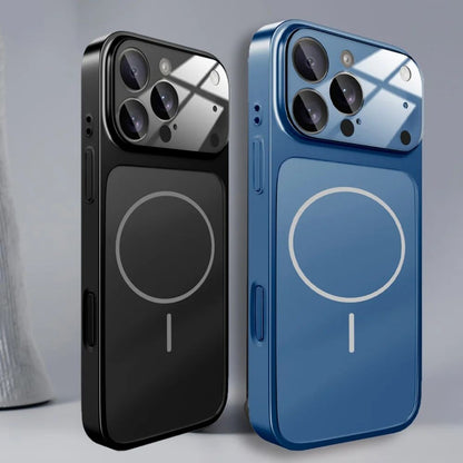 Capa de Vidro Fosco Nano Original para iPhone 17 Pro Max 16 15 14 13 Pro Max 17Air Magnética Magsafe Carregamento Sem Fio Armadura Funda