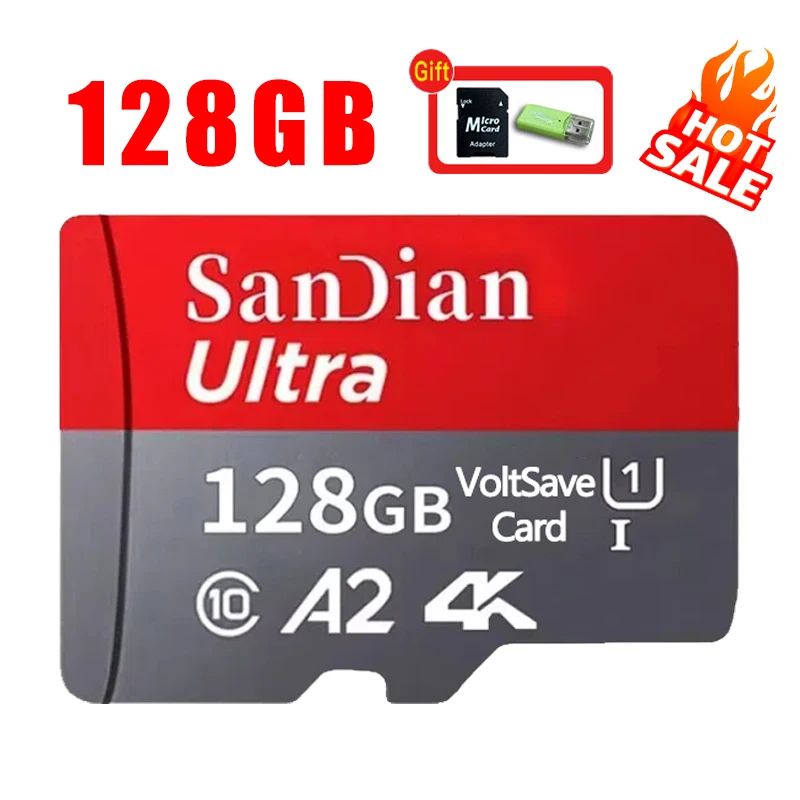 Cartão SD de alta capacidade 512 GB 256 GB Micro TF Cartão Flash 1 TB 2 TB Cartão de Memória Resistente Classe 10 Cartões SD Rápidos Para Telefone PC Tablet