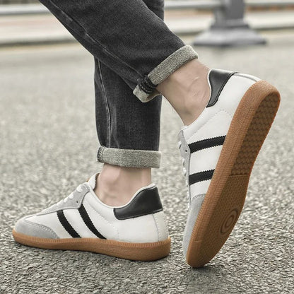 All-match Male Skate Shoes Skateboard Footwea Genuine Leather Sneakers 2025 New Arrival Mens Tenis Masculino Leisure Walk Flats