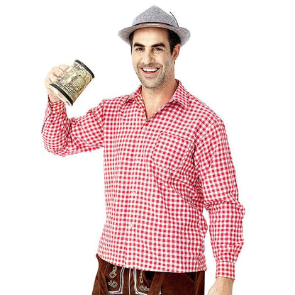Men Bavarian Beer Male Shirt Rompers Shorts Set Cosplay Costume German Oktoberfest Costumes Halloween Festival Party Outfit