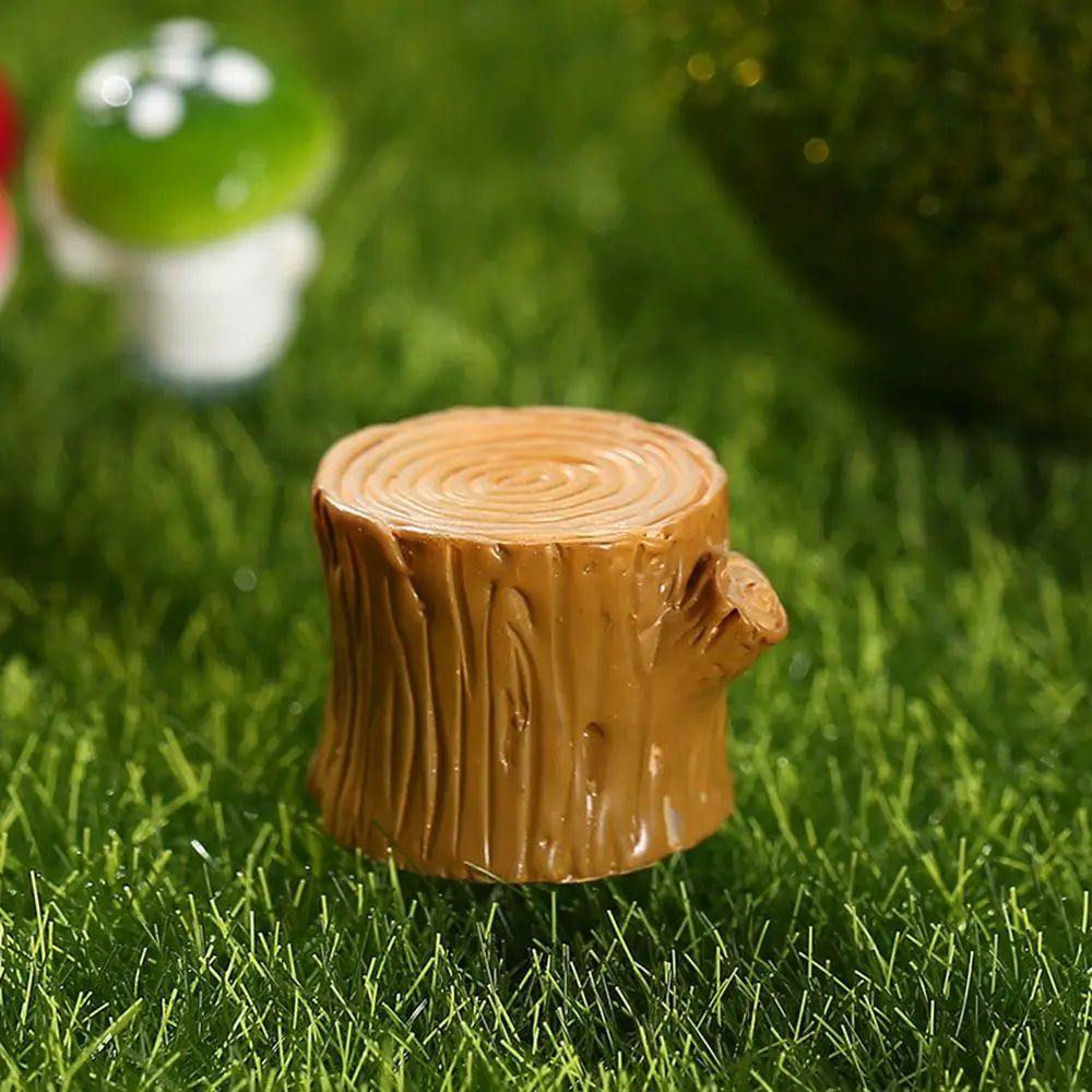 1SET Doll House Miniature Bench Stools White Chair Cute Fairy Garden Gnome Moss Terrarium Bonsai DIY Craft Home Decoration