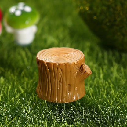1SET Doll House Miniature Bench Stools White Chair Cute Fairy Garden Gnome Moss Terrarium Bonsai DIY Craft Home Decoration