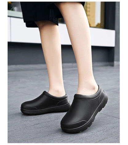 2025 New Style Men Women EVA Chef Shoes Non-slip Waterproof Oil-proof Shoes Comfortable Workers Slippers  Outdoor Fishing Shoes