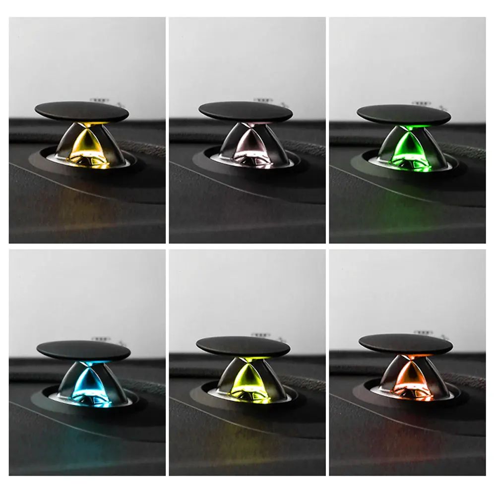 Elevador Tweeter para alto-falante com luz ambiente para Audi A6 C7 C8 A7 A4 A5 B8 B9 Q5 2017-2024 corneta de painel central Lâmpada profissional