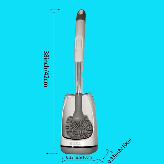Escova de Silicone para Vaso Sanitário Acessórios WC Escova WC Sem Cantos Mortos Limpeza Doméstica Cerda Macia Artefato Banheiro Toucadores