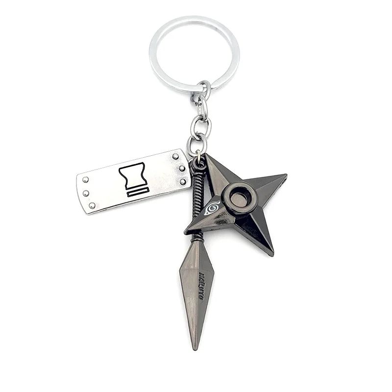 Anime Naruto Chaveiro Brinquedo Kunai Shuriken Konoha Ninja Carro Mochila Xiao Organização Nuvem Vermelha Chaveiro Acessórios Presente