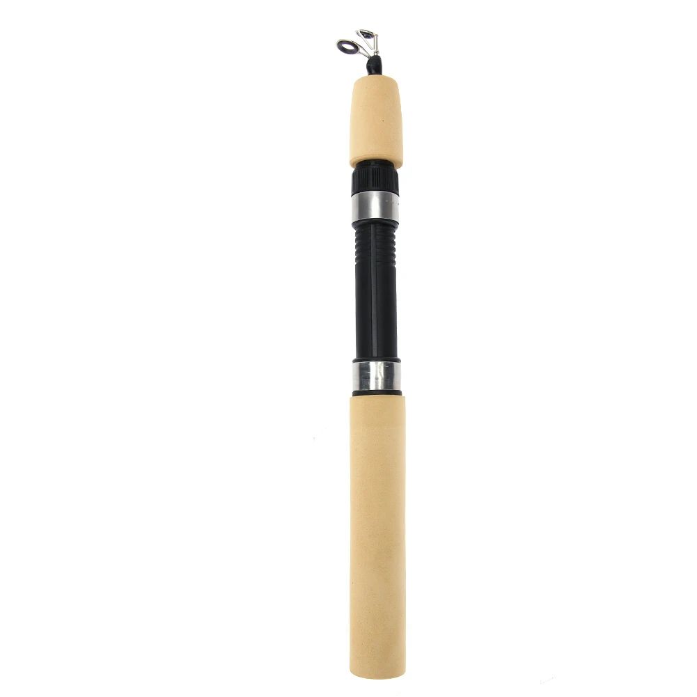 60/80/100cm Vara de Pesca no Gelo Portátil Vara de Carbono Leve para Rio Cabo Confortável Pesca de Carpa Pesca Equipamento de Pesca