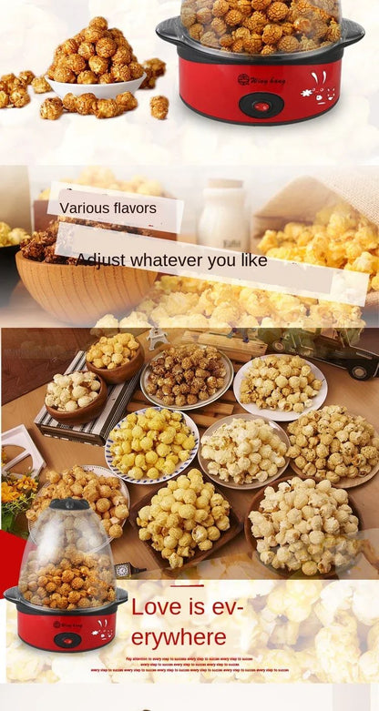 Popcorn Machine Household Small Electric Popcorn Machine Can Put Oil and Sugar Seasoning