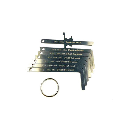 Kit Profissional de Chaveiro - Chave de Tensão de Aço Inoxidável e Conjunto de Gazuas com Ferramentas de Haste de Empurrar