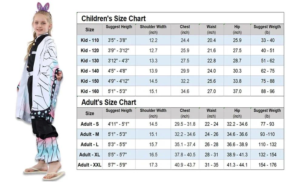 2026 Kochou Shinobu Cosplay Costumea Kochou Uniforms Wigs Hairs Halloween For Kids Adult Cos Party