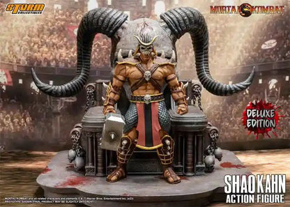 Em Estoque Storm Toys Mortal Kombat BOSS Final Shao Kahn DCMK14 Edição de Luxo Vilão Goro DCMK18 Boneco de Ação Modelo Brinquedos