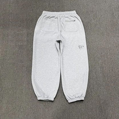 American High Street Black Sweatpants ADWYSD Pants Sunroll Fleece Zipper Pocket Men Women Cleanfit Trousers