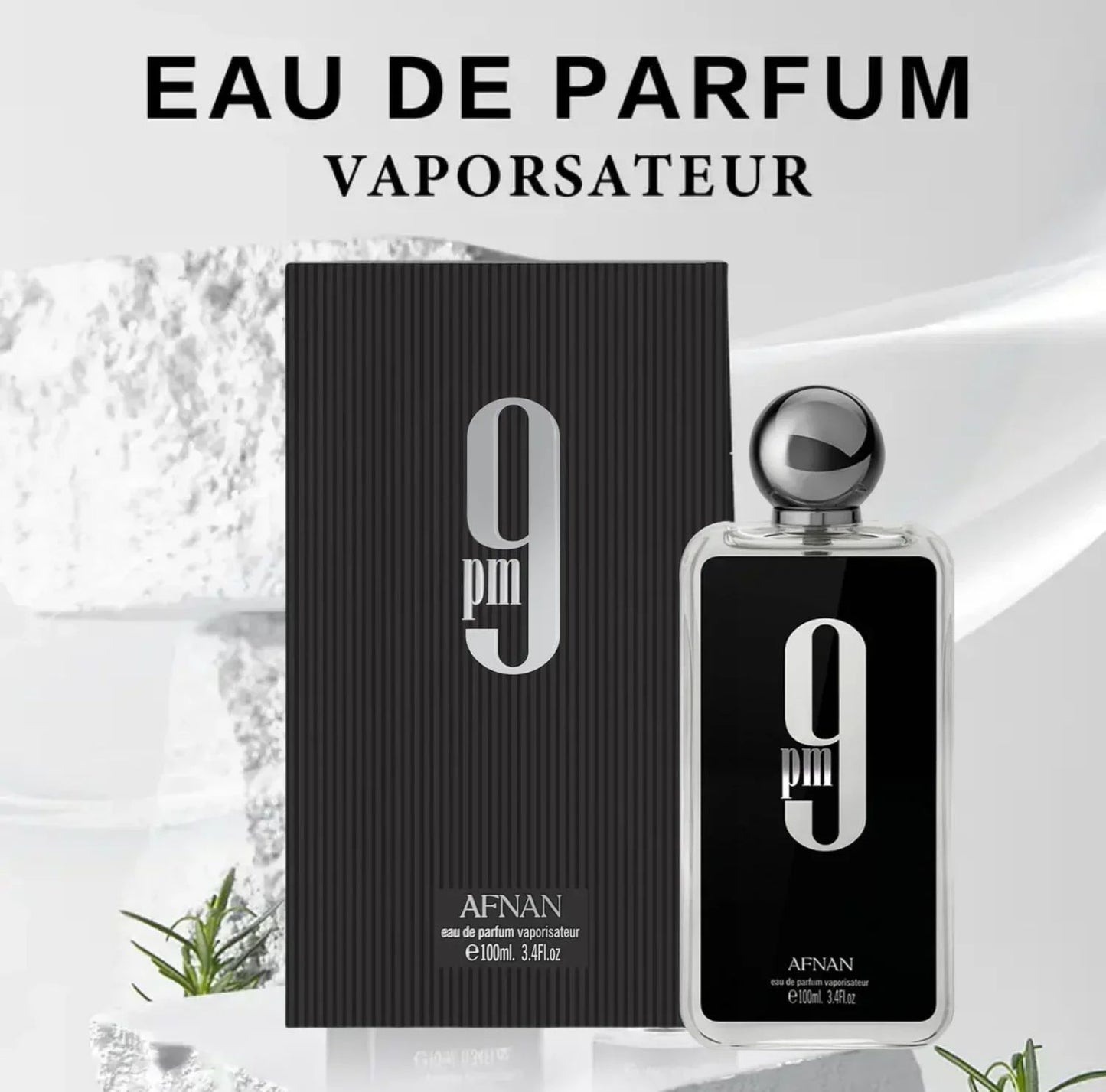 Afnan 9PM Men's Cologne Spray 100ml Men's Cologne Perfume Travel Clothes Perfume Spray High-end Long-lasting Perfume Gift