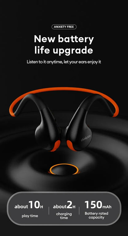 Original Lenovo X7 Air Conduction Headphone Wireless Bluetooth 5.3 Earphones Bone Conduction Sports Headset Outdoor EarHook Mic