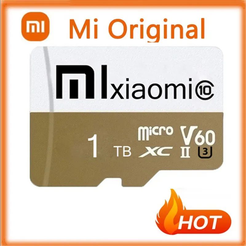 Cartão Micro TF SD Xiaomi de Capacidade Real 1TB 512GB 256GB Cartão de Memória de Alta Velocidade Cartão De Memória 128GB para Sony Lenovo Nintendo