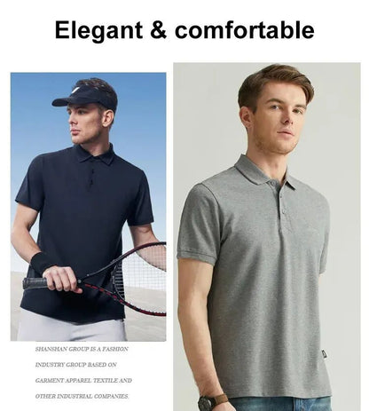 Men's Ice Silk Business Shirt Short Sleeve Anti-wrinkle Iron-free Seamless Shirt Highly Elastic Comfortable Wear Gift for Man