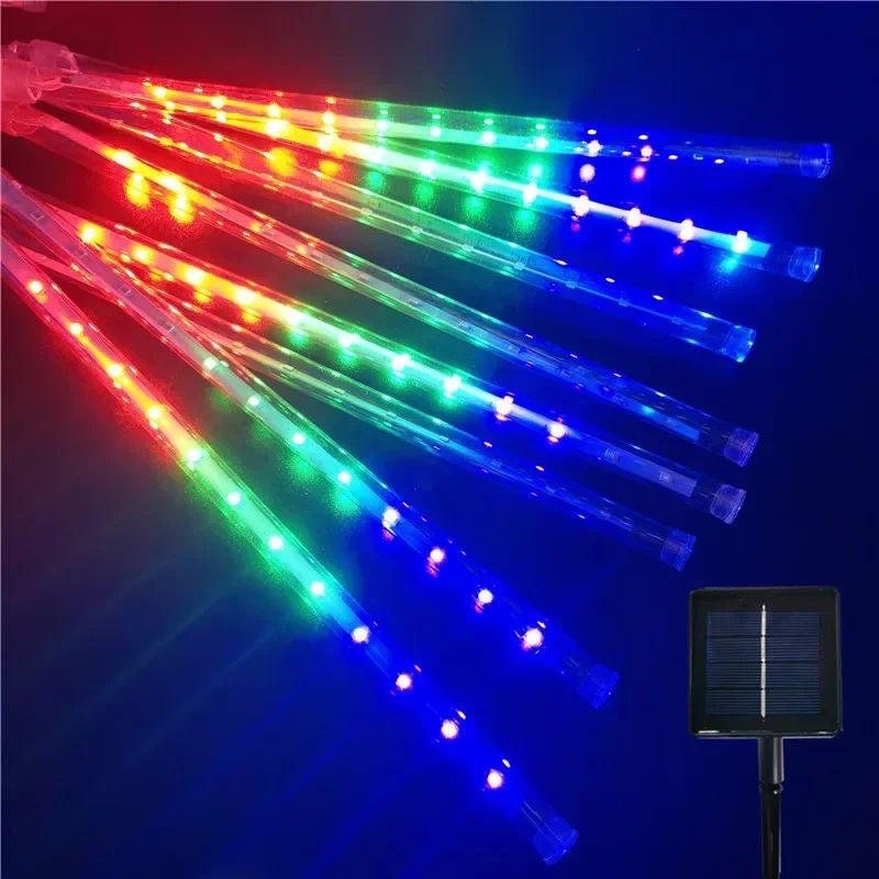 EU/US Meteor Shower LED String Lights Christmas Tree Garden Decor Birthday Wedding Christmas Party Decoration Fairy Lights
