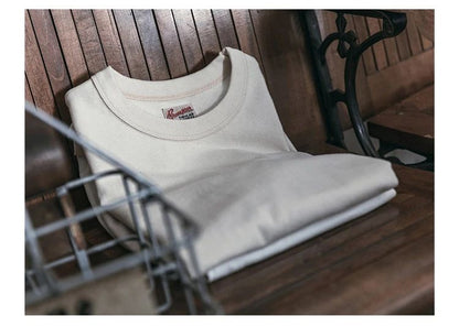 Bronson Heavyweight Seamless Tubular T-Shirt Summer Men's Plain Basic Tee Shirts
