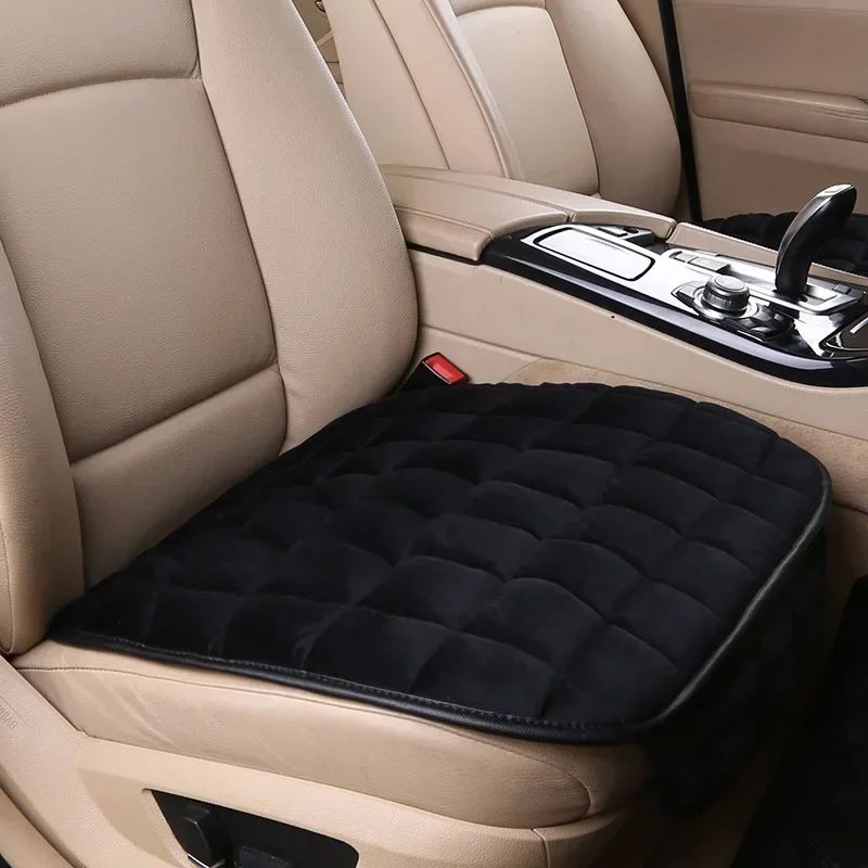Capa de Assento de Carro de Inverno Almofada Quente Antiderrapante Universal Dianteira para Cadeira Almofada Respirável para Veículo Automóvel Protetor de Carro