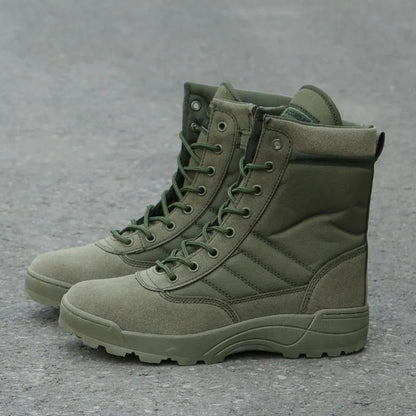 Botas Táticas Masculinas Botas de Força Especial Botas de Combate no Deserto Botas de Caminhada ao Ar Livre Botas de Tornozelo Masculinas Botas de Segurança para o Trabalho