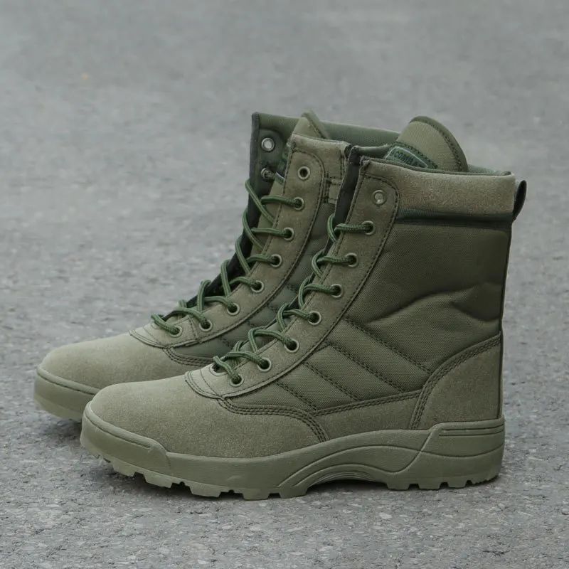 Botas Táticas Masculinas Botas de Força Especial Botas de Combate no Deserto Botas de Caminhada ao Ar Livre Botas de Tornozelo Masculinas Botas de Segurança para o Trabalho