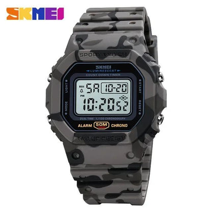 SKMEI 1628 Luxury Digital Men Watches Sports Waterproof Electronic Mens Wristwatches Military Back Light Clock 1988 Reloj Hombre
