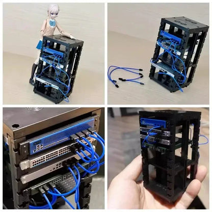 Cápsulas Originais Tarlin Gashapon Figura Mini Servidor de Dispositivo de Rede P1.2 P2 P3 Modelo de Montagem de Cena em Miniatura Decoração de Boneca