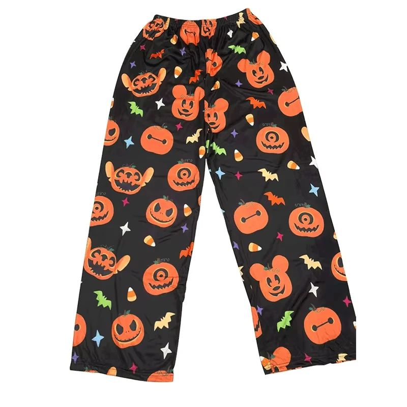 New Anime Stitch Pajama Pants Halloween Fashion  Pajama Trousers men's Home Pants Autumn Winter Loungewear Trouser