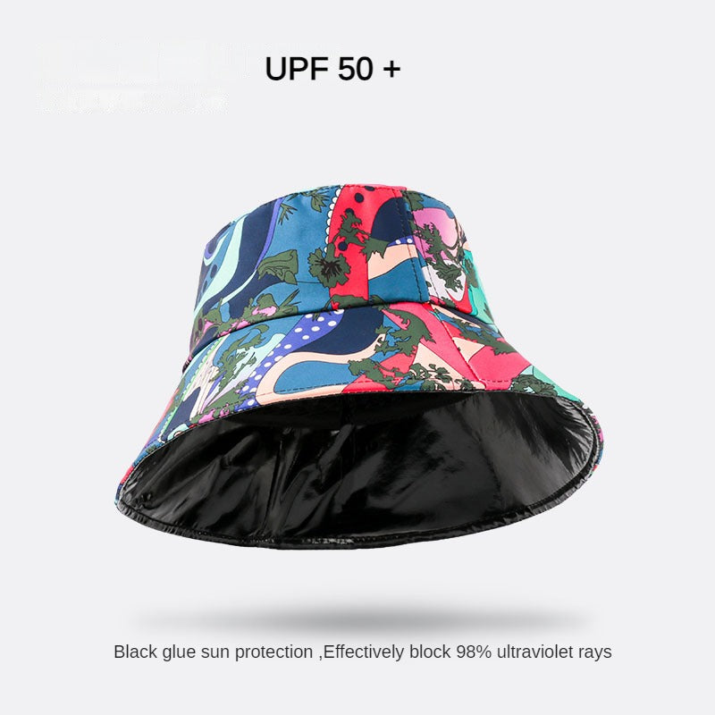 XL 60-63cm Big Head Reversible Bucket Hat Sun Protection Panama for Men Women Fisherman Cap Large Size for Travel Go Shopping