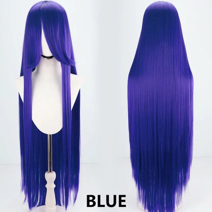 Perucas sintéticas de cabelo rosa com volume de ar, seda de cabelo macia de alta temperatura, cabelo a granel, peruca longa, cacheada, de ondas grandes, lisa, para Cosplay