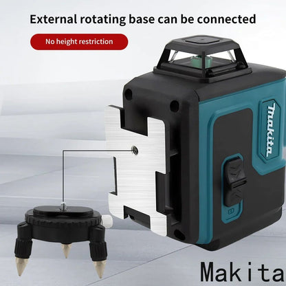 Nível a Laser Makita 16 Linhas Profissional Horizontal Vertical Laser Verde Automático 360° Autonivelante Nível a Laser Ferramentas de Construção