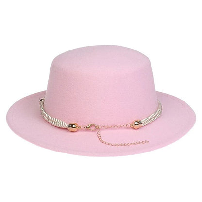 British Style Felt Fedora Jazz Hat Elegant Wedding Party Trilby Lightweight Unisex Fashionable Headwear