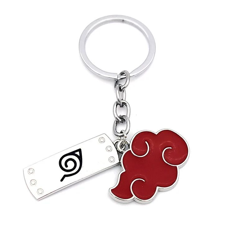 Anime Naruto Chaveiro Brinquedo Kunai Shuriken Konoha Ninja Carro Mochila Xiao Organização Nuvem Vermelha Chaveiro Acessórios Presente