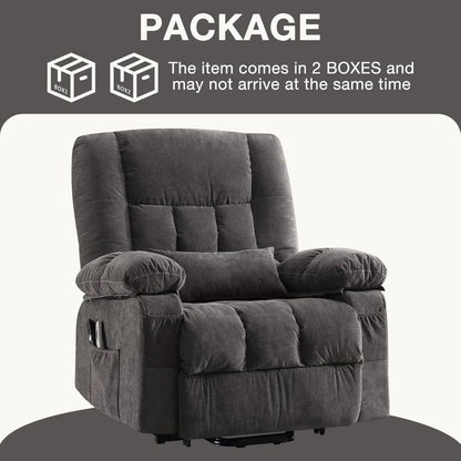Power Lift Recliner Chair Recliners for Elderly with Heat and Massage Recliner Chair for Living Room with Infinite Position