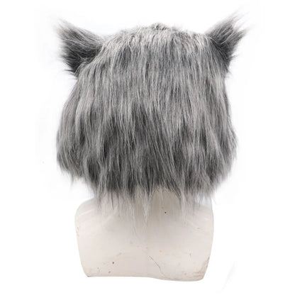 2026 Inosuke Hashibira Mask Helmet  Cosplay Hood Hair Pig Mask Headwear Halloween Carnival Costume Prop