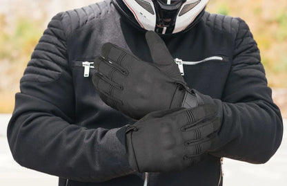 Luvas de Inverno Quentes para Motocicleta com Dedo Completo e Tela Sensível ao Toque para Motocross Ciclismo MTB à Prova de Vento Antiderrapante Equipamento de Proteção