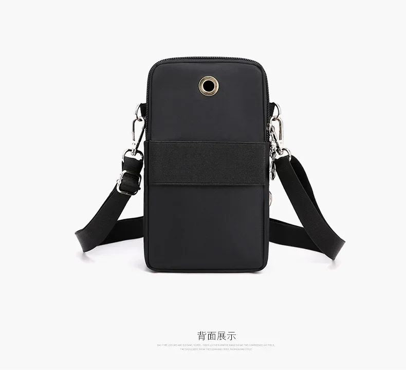 New Women Mobile Phone Bag Nylon Cell Phone Bag Coin Purse Strap Shoulder Bag Small Crossbody Bags for Women Wallet Travel Purse