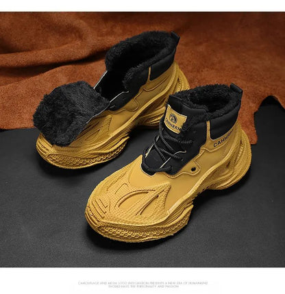 2025 Men's new breathable mesh trendy elastic band slip-on casual thick-soled sports shoes