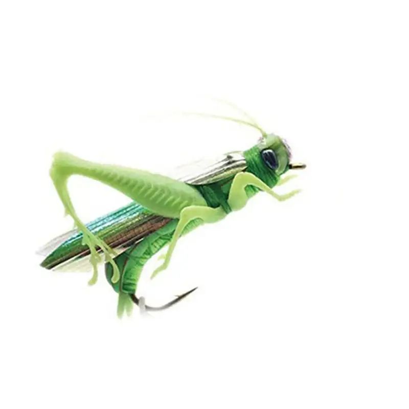 Isca de pesca biônica de inseto gafanhoto artificial isca dura Crankbait Swimbaits artificiais para baixo, carpa, pique, apetrechos de pesca