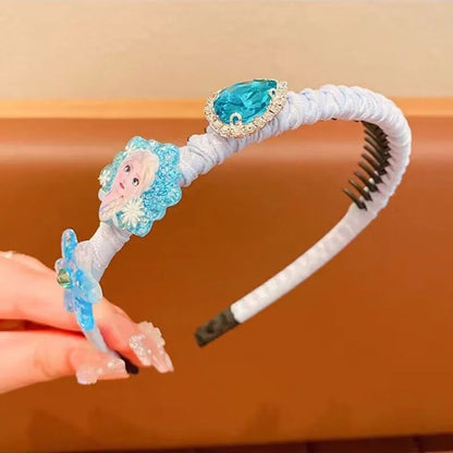 Nova Tiara Infantil de Anime Frozen Kawaii Princesa Elsa Coroa Acessórios de Vestido Acessórios de Cabelo para Meninas Presentes