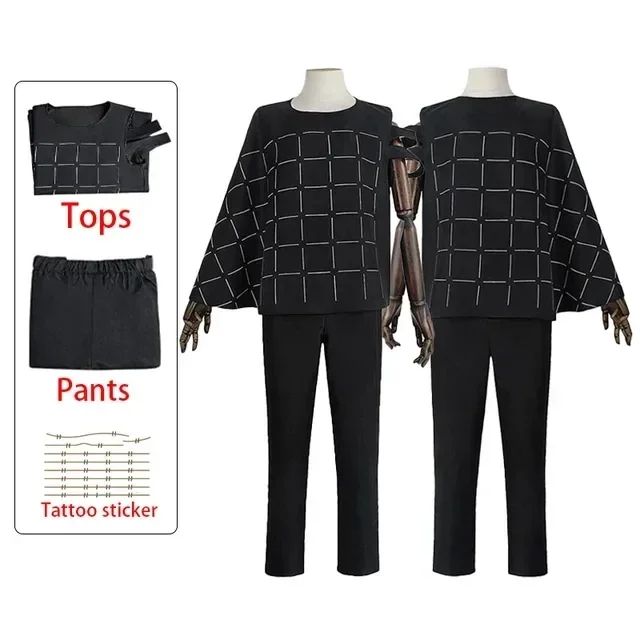 Jujutsu Kaisen Mahito Cosplay Kostuums Anime Pruik Top Broek Pak Halloween Kostuum Voor Mannen Carnaval Feest Rekwisieten
