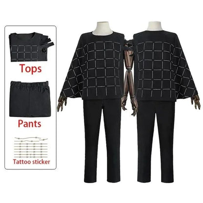 Jujutsu Kaisen Mahito Cosplay Kostuums Anime Pruik Top Broek Pak Halloween Kostuum Voor Mannen Carnaval Feest Rekwisieten