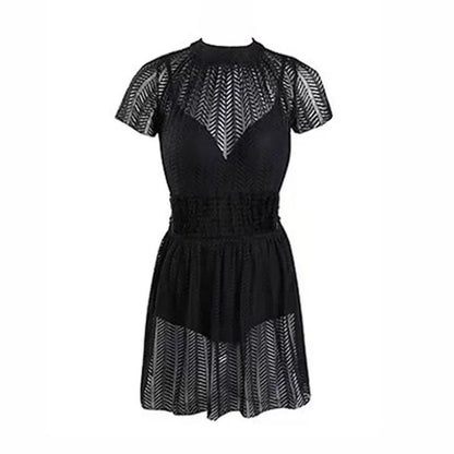 Women's One-Piece Swimsuit Thermal Spring Bathing Lace Cover-Up Slimming Ins White New Hot Sale Of The Season Fashionable Swimwe