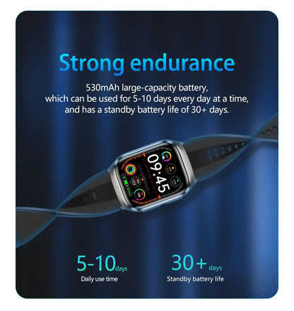 New Air Pump Airbag True Blood Pressure Health Measure Smart Watches Men Micro Physical Examination Fitness Sport SmartWatch NFC