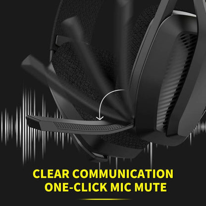 BINNUNE BW06 2.4GHz Wireless Gaming Headset with Mic for PS5 PS4 PC Mac Playstation Bluetooth Gaming Headset with Microphone
