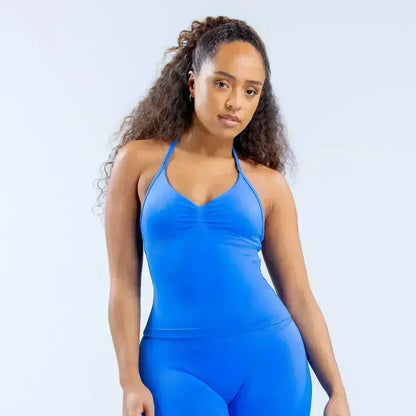 Women's Sports Gym 2-piece Set Vest High Waist Seamless Shorts Gym Wear Sportswear Essential for Workout