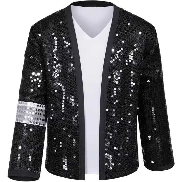 Adult Women Men Pop Star Michael Jackson Cosplay Costume Wig Halloween Stage Performance Hip Hop Dance  Family Clothing 2026 80s